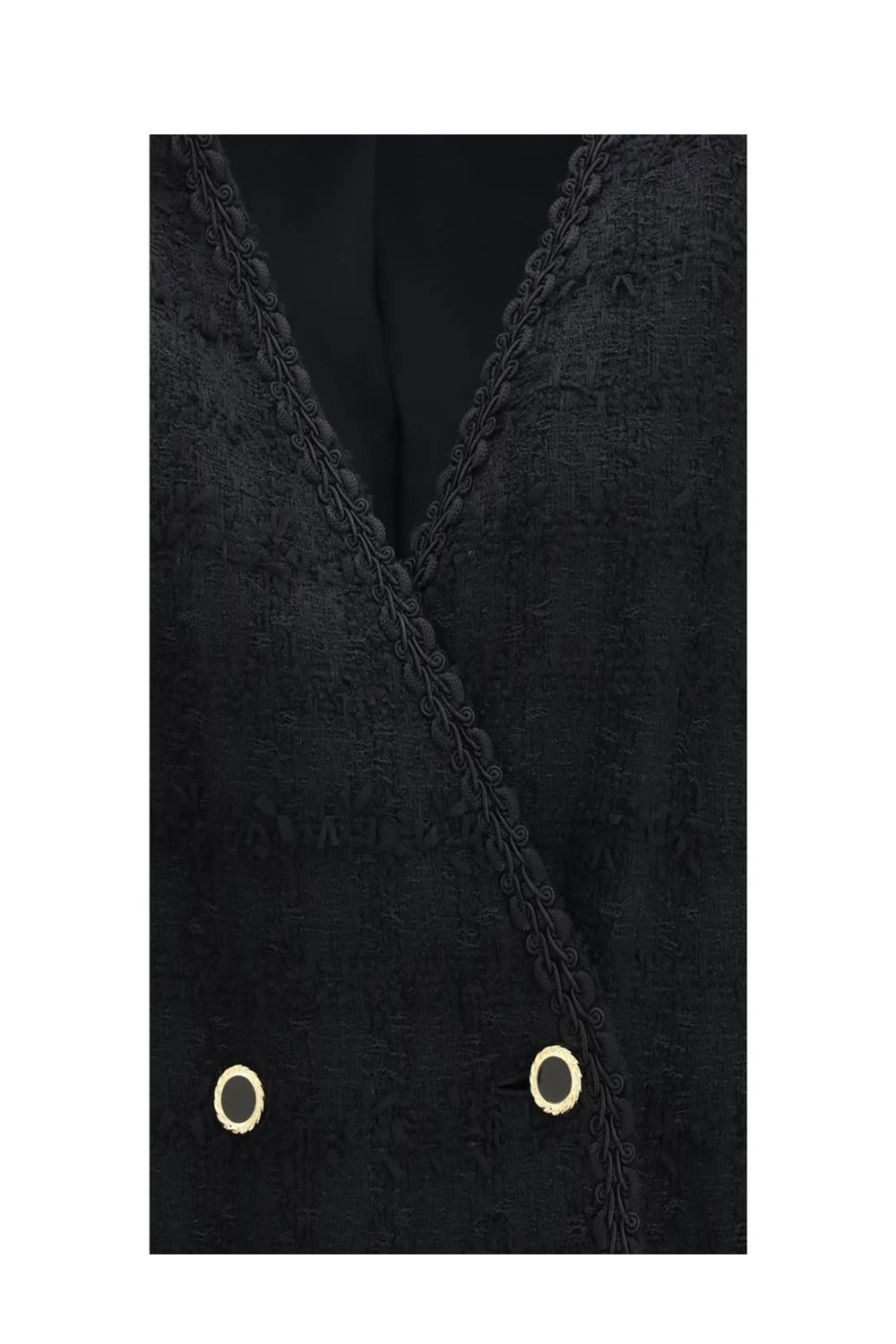 Alessandra Rich Bolero Jacket in black, Cotton — view 3