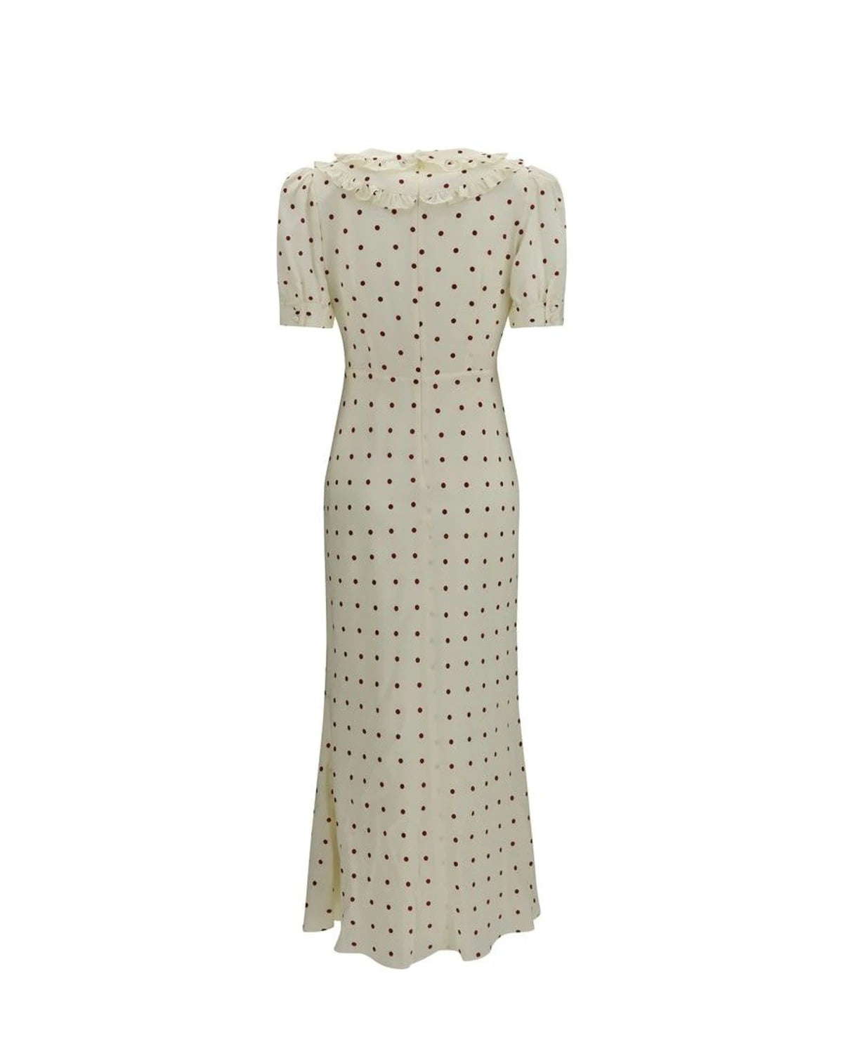 Alessandra Rich Dresse in beige, Silk — view 2