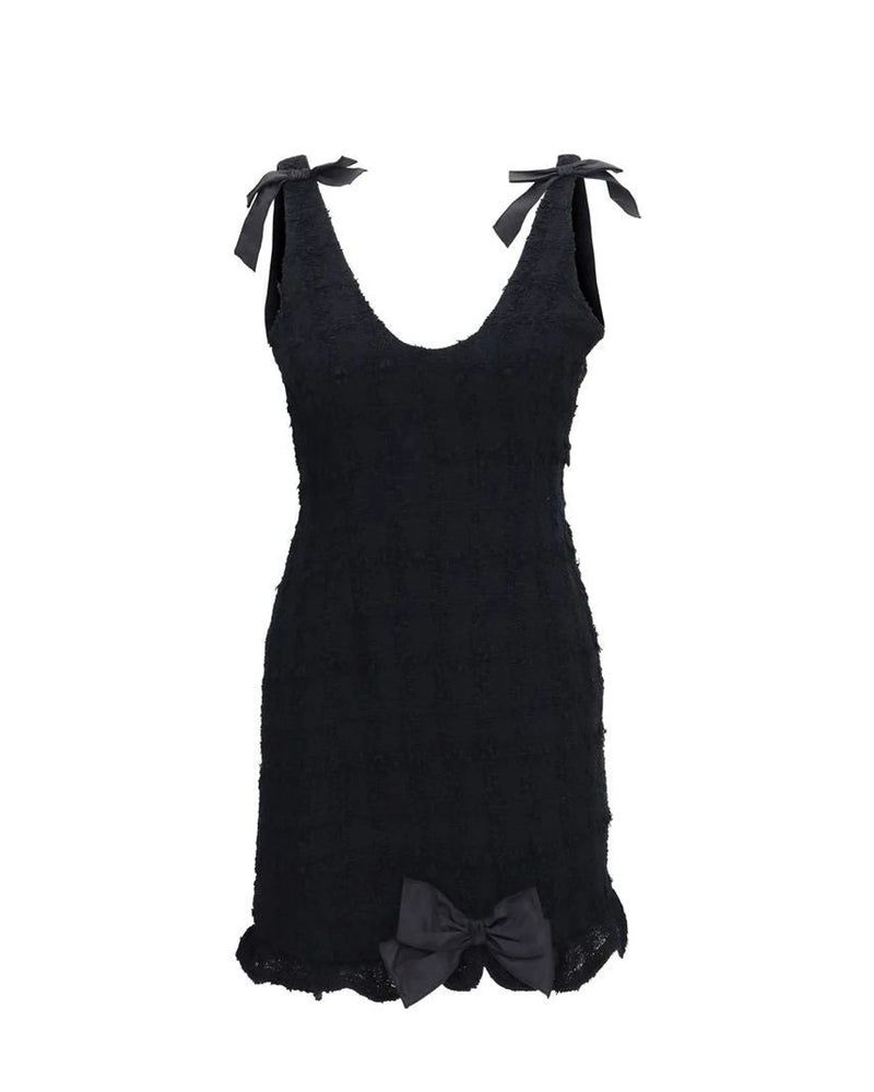 Alessandra Rich Dresse in black, Cotton