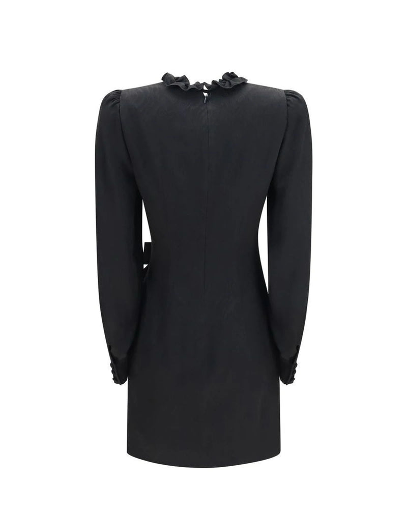 Alessandra Rich Dresse in black, Silk — view 2