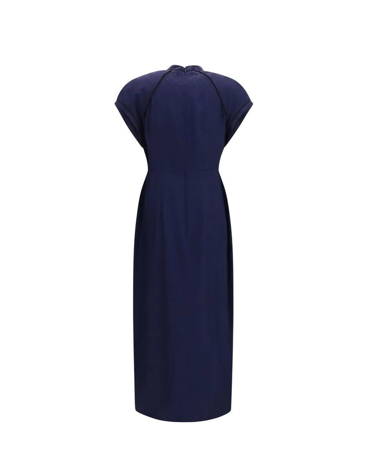 Alessandra Rich Dresse in navy, Silk — view 2