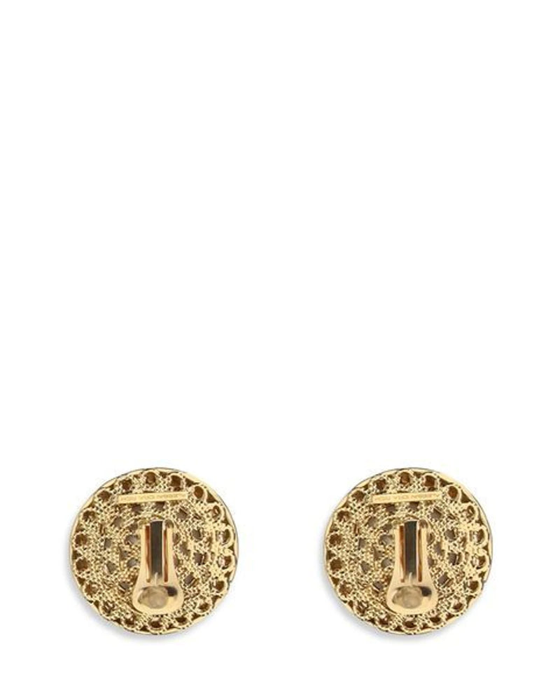 Alessandra Rich Earring in gold, Glass — view 2
