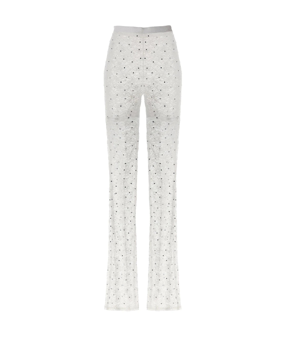 Alessandra Rich Legging in white, Polyamide