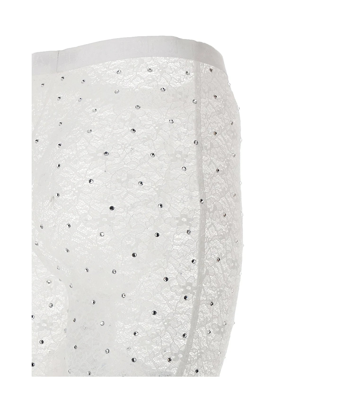 Alessandra Rich Legging in white, Polyamide — view 4