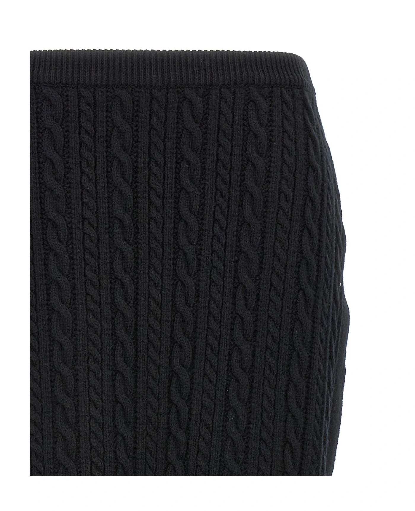 Alessandra Rich Skirt in black, Wool — view 3