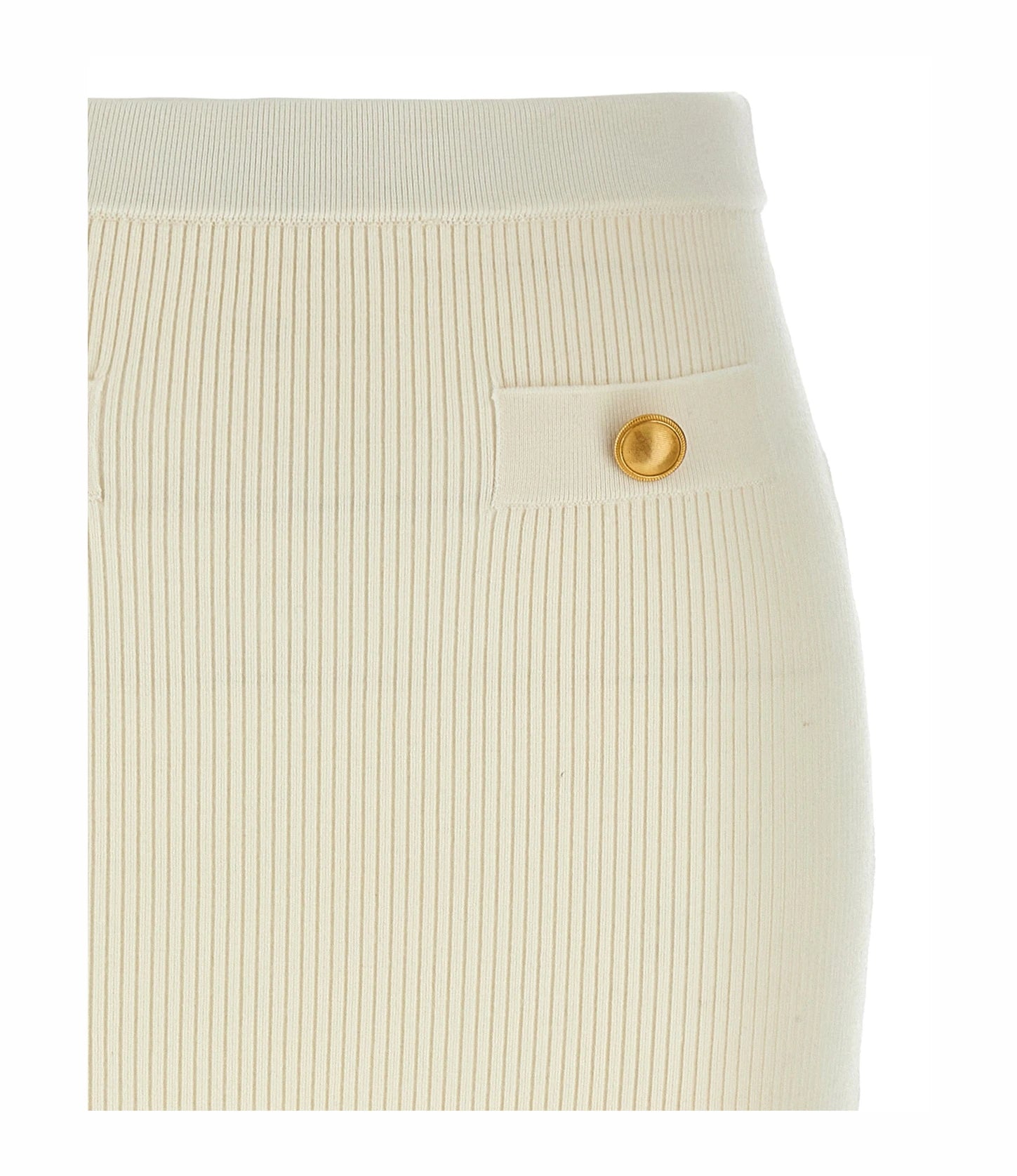 Alessandra Rich Skirt in white, Wool — view 3