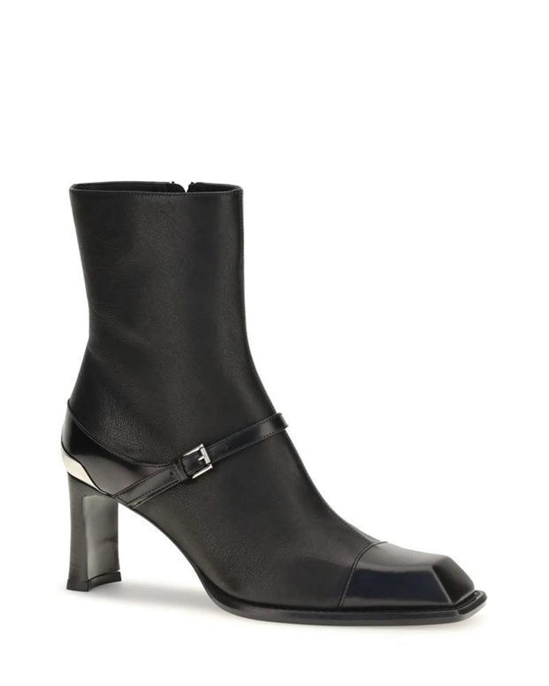 Alexander McQueen Ankle Boots in black, Lamb — view 2