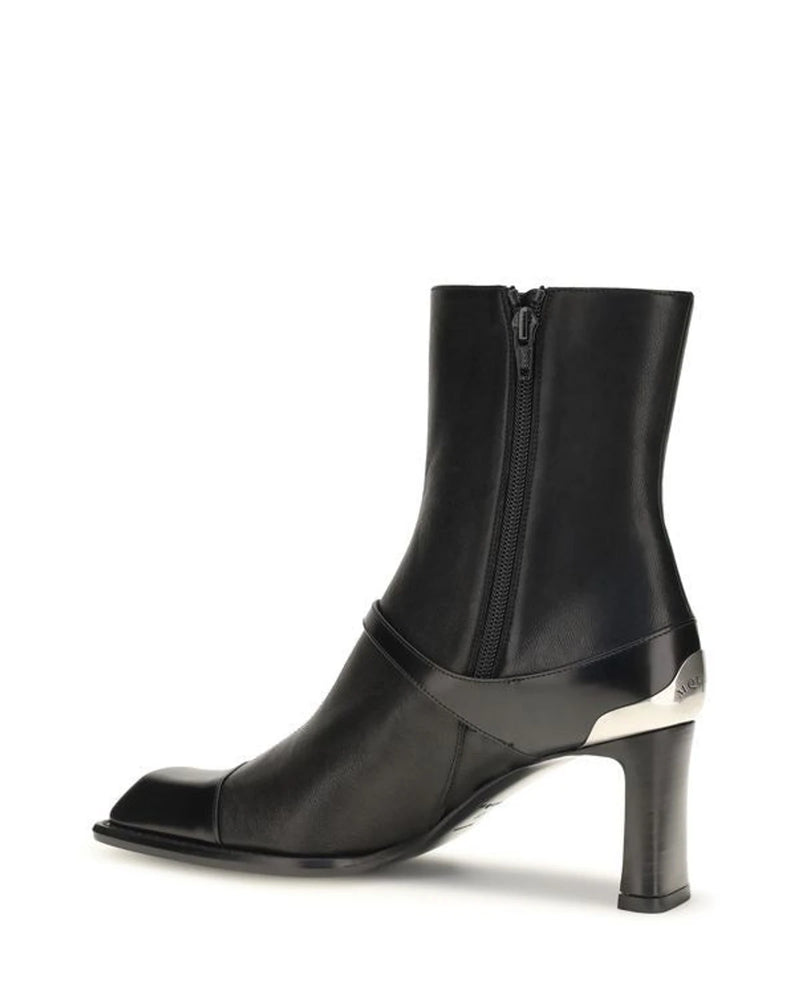 Alexander McQueen Ankle Boots in black, Lamb — view 3