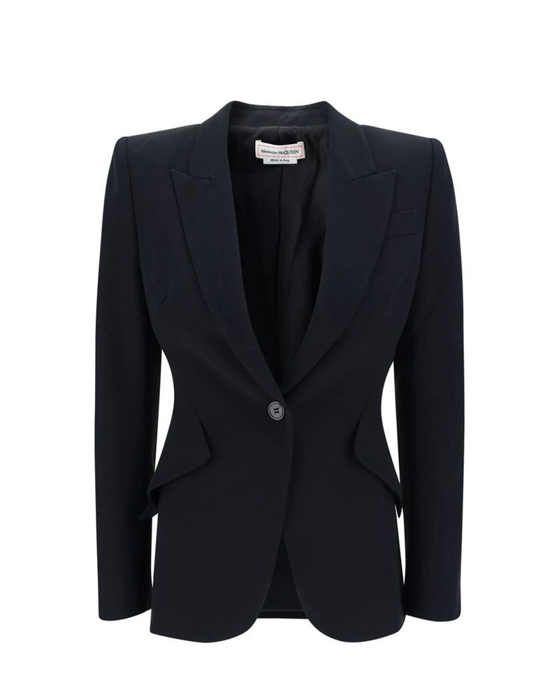 Alexander McQueen Blazer in black, Acetate