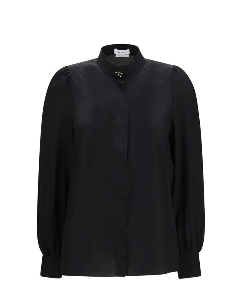 Alexander McQueen Blouse in black, Silk