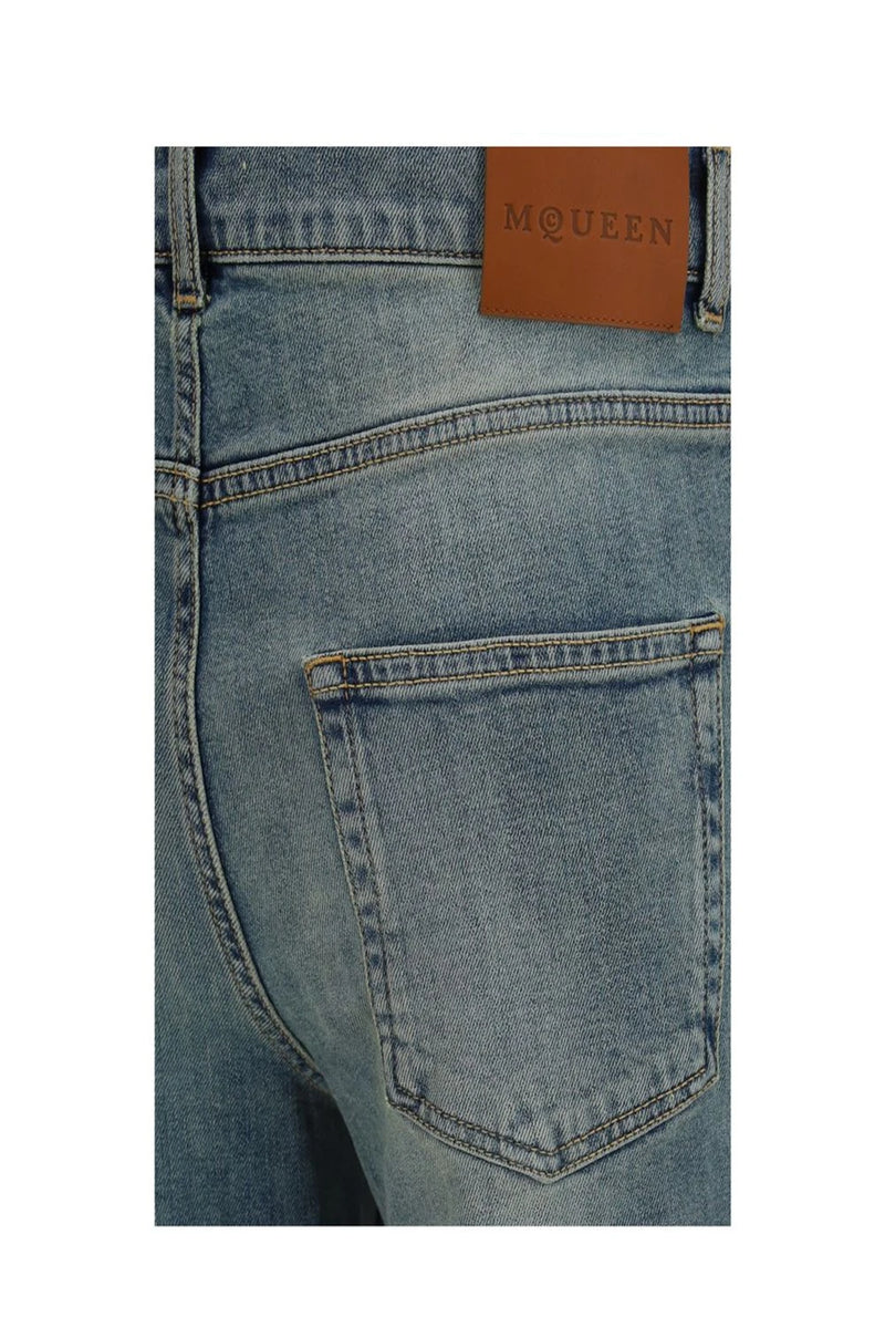 Alexander McQueen Jean in blue, Cotton — view 3