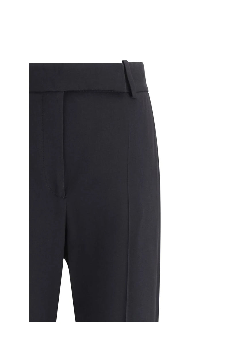 Alexander McQueen Palazzo Pant in black, Acetate — view 3