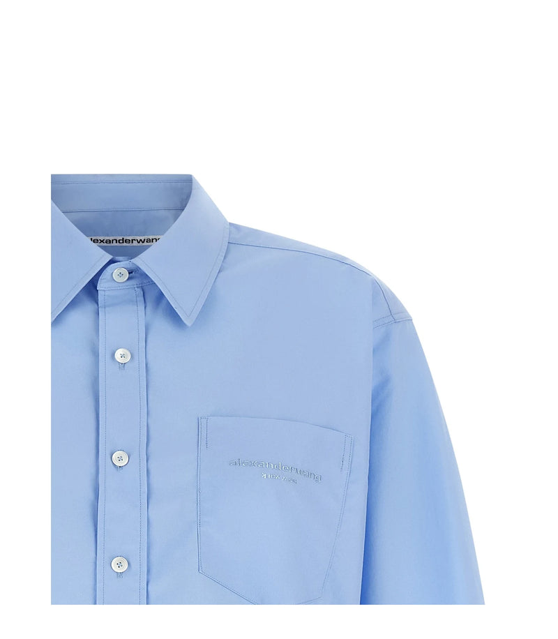 Alexander Wang Dress Shirt in blue, Cotton — view 3