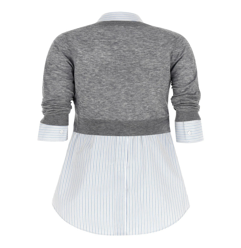 Alexander Wang Dress Shirt in gray, Wool — view 2