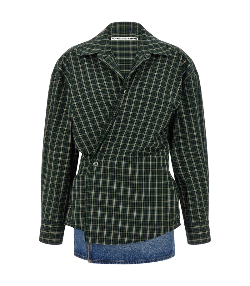 Alexander Wang Dresse in green, Cotton