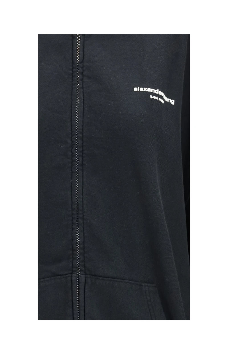 Alexander Wang Hoodie in black, Cotton — view 3
