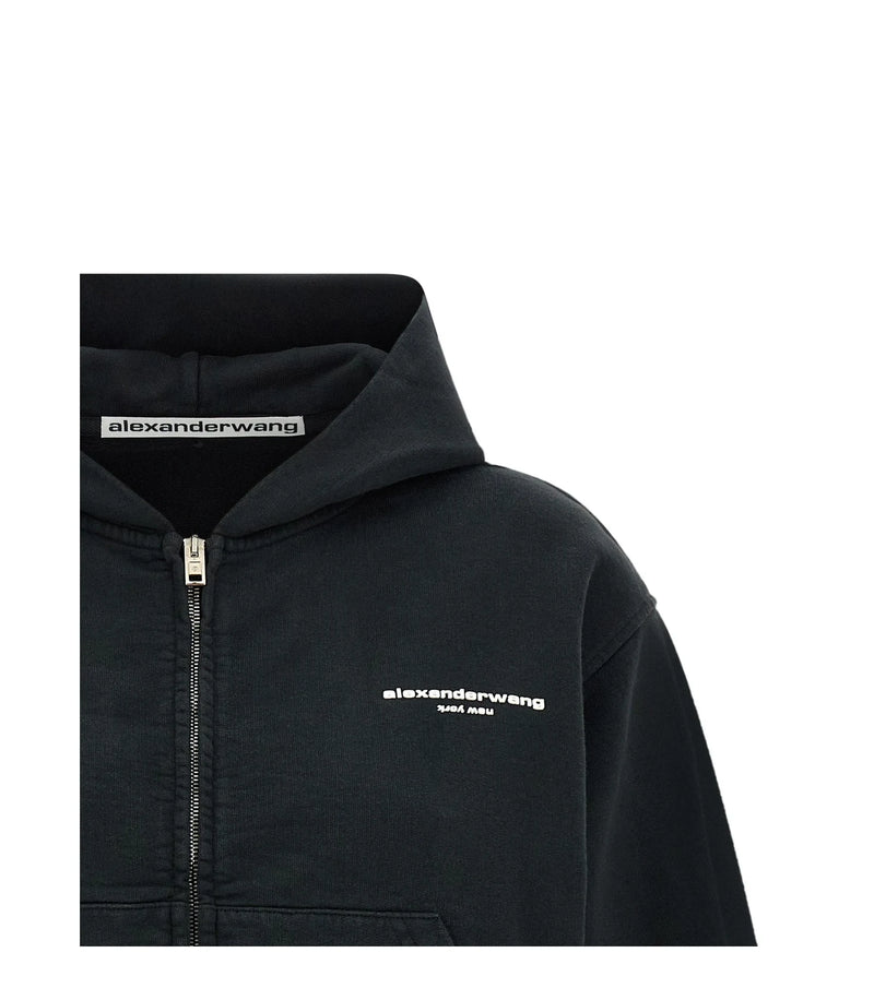 Alexander Wang Hoodie in black, Cotton — view 3