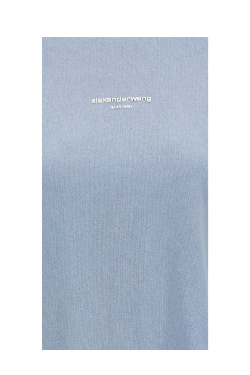 Alexander Wang T-Shirt in blue, Cotton — view 3