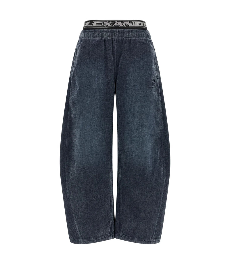 Alexander Wang Trouser in navy, Cotton