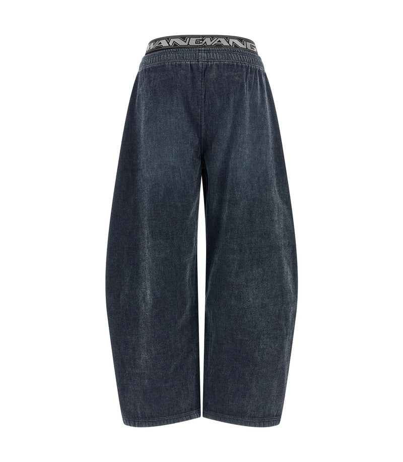 Alexander Wang Trouser in navy, Cotton — view 2