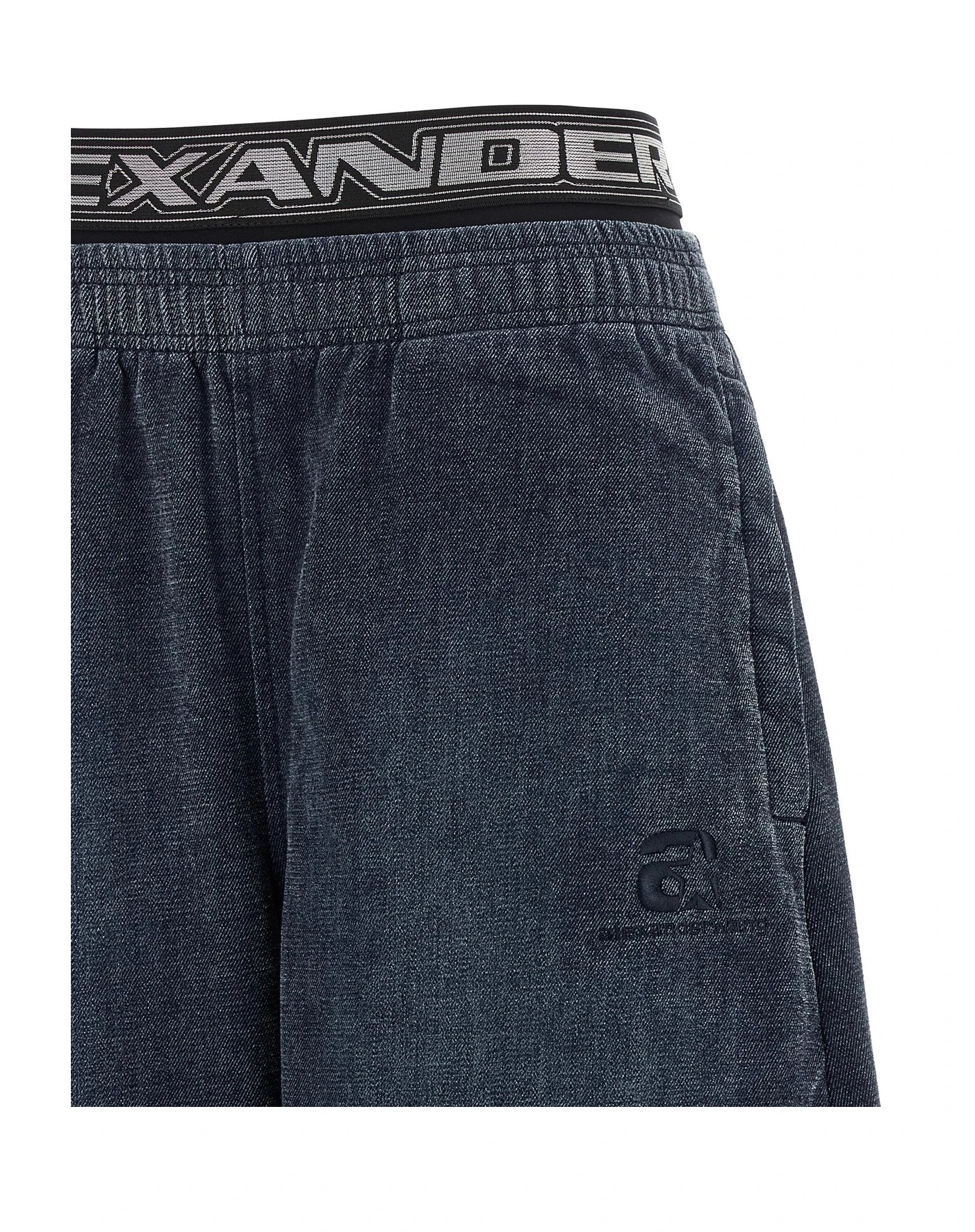 Alexander Wang Trouser in navy, Cotton — view 3
