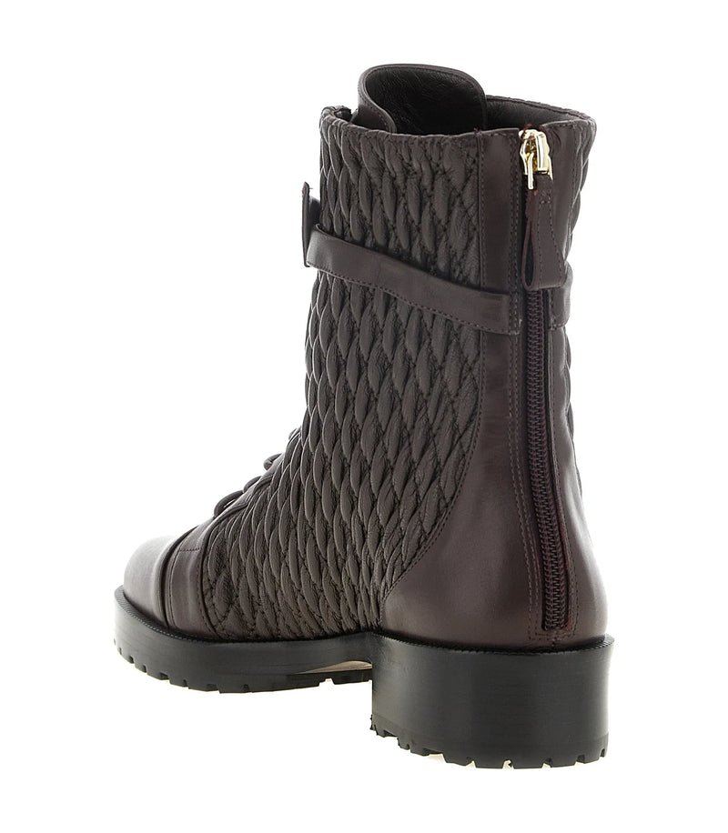 Alexandre Birman Boots in purple, Calfskin Leather — view 3