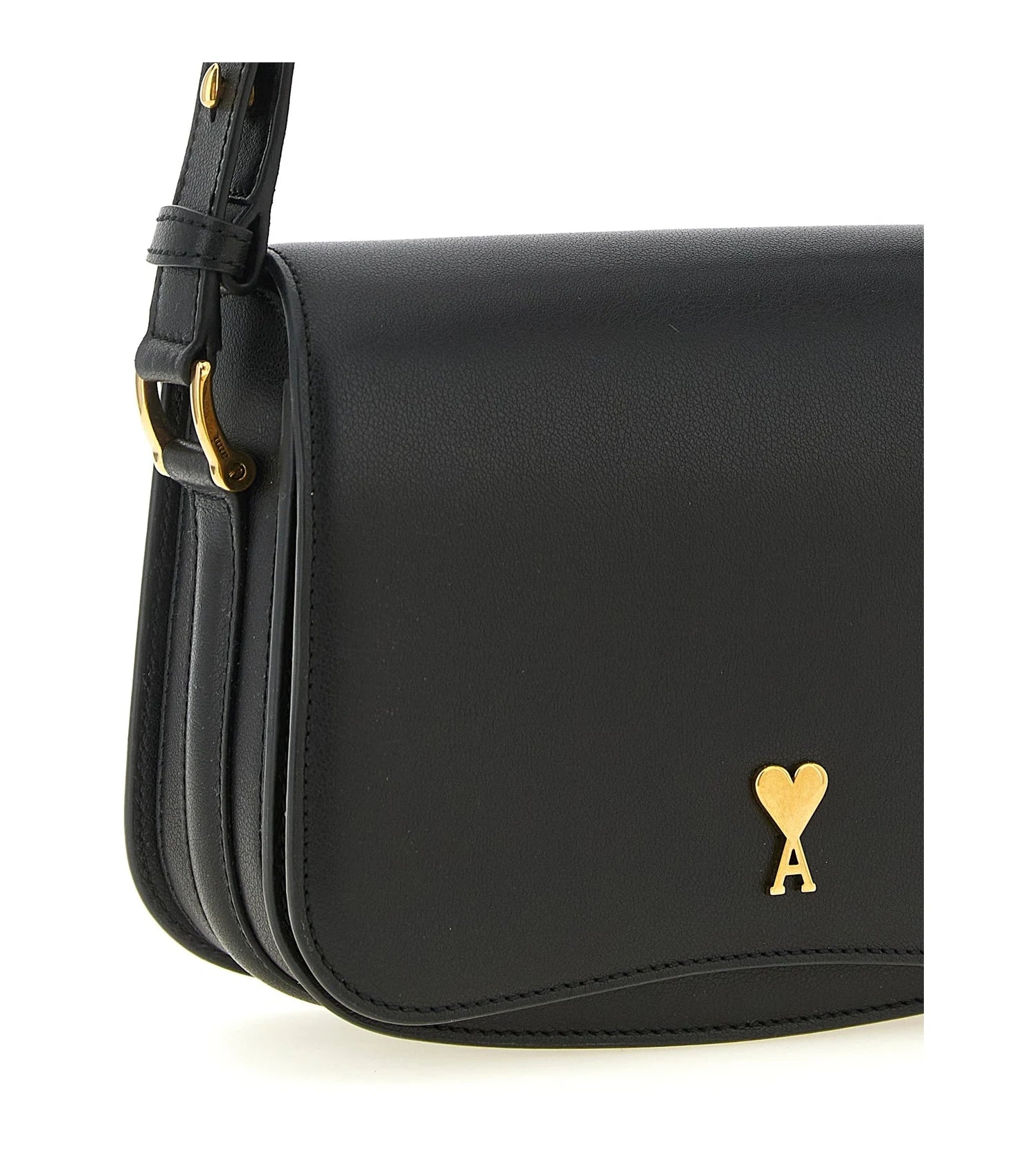 Ami Paris Cross Body Bag in black, Cow Leather — view 3