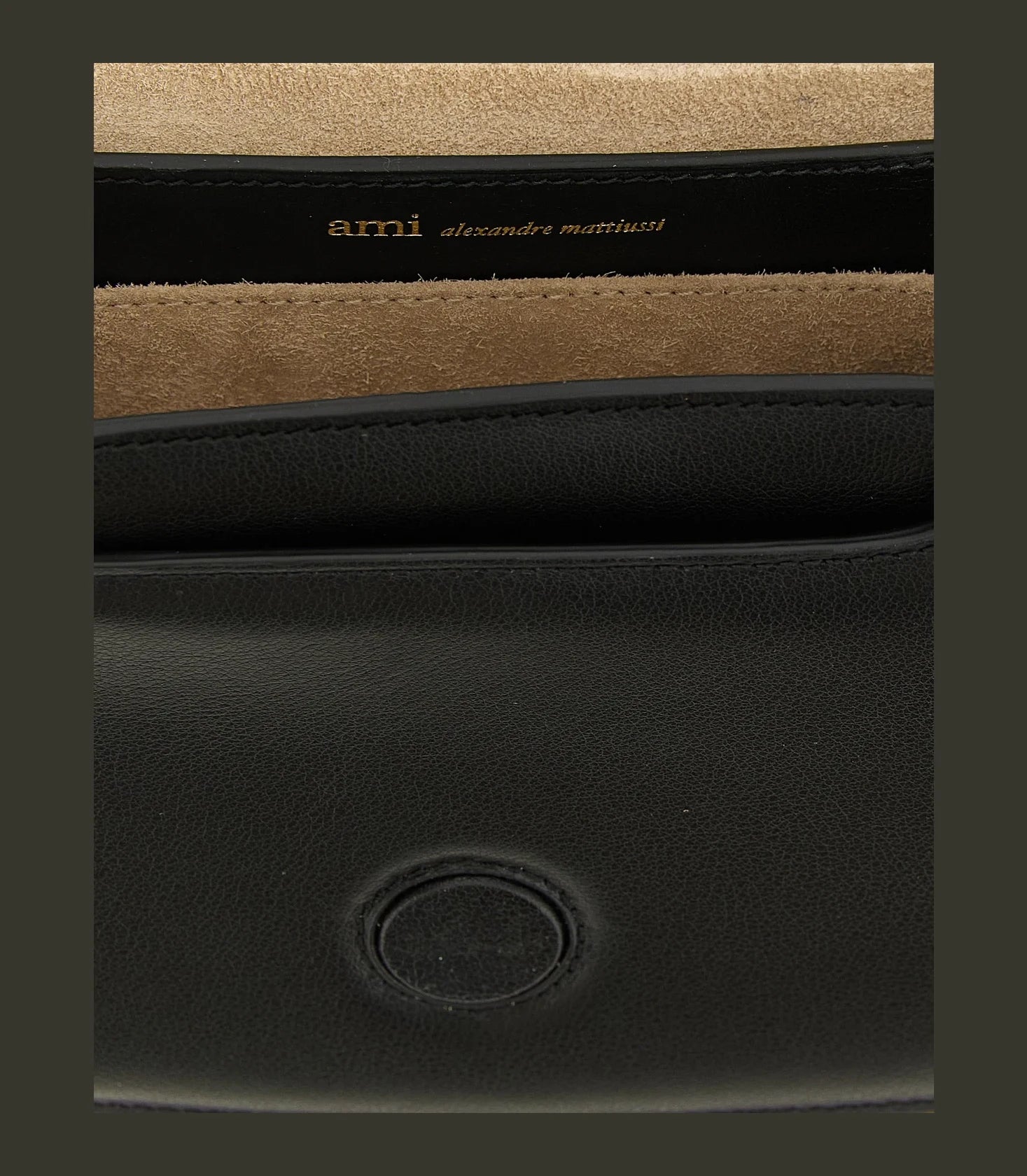 Ami Paris Cross Body Bag in black, Cow Leather — view 4