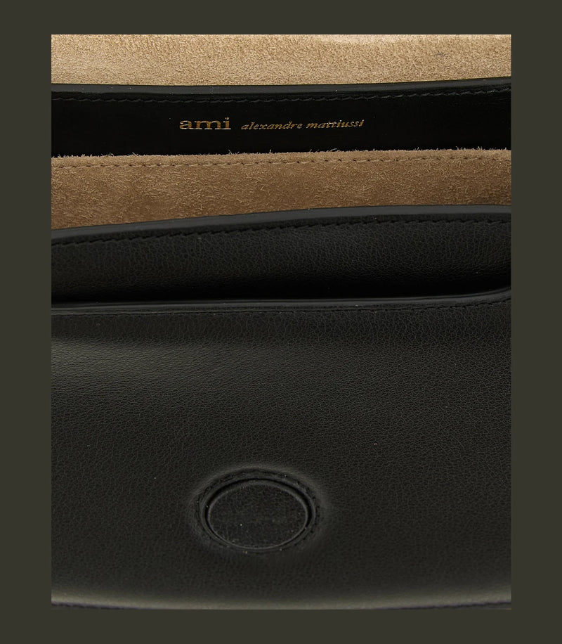 Ami Paris Cross Body Bag in black, Cow Leather — view 4