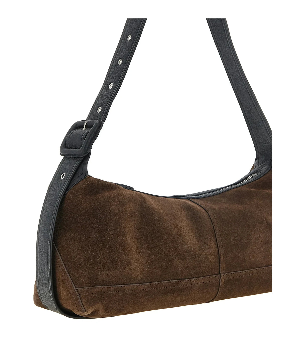 Ami Paris Cross Body Bag in brown, Cow Leather — view 3