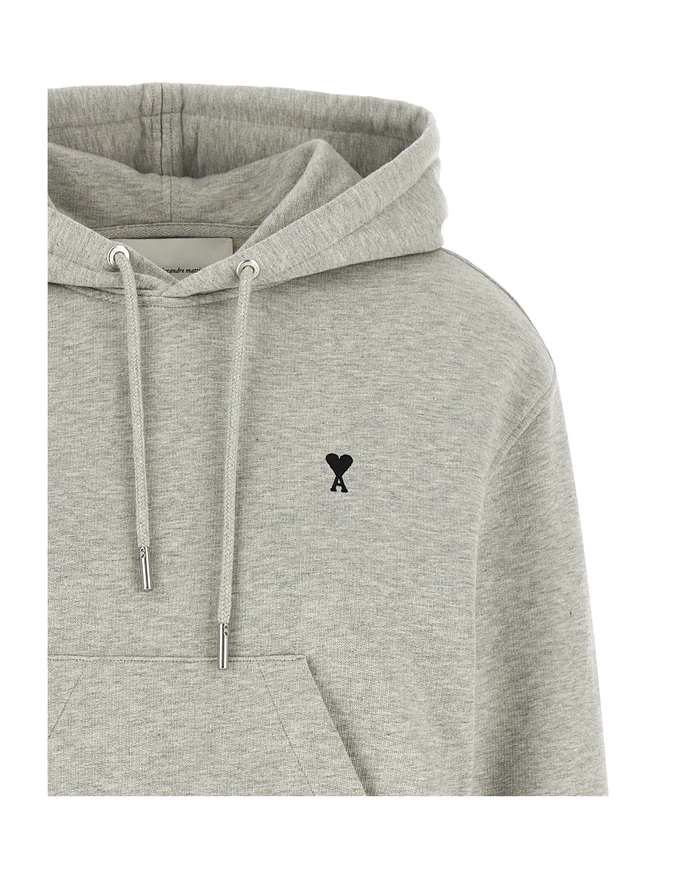 Ami Paris Hoodie in gray, Cotton — view 3