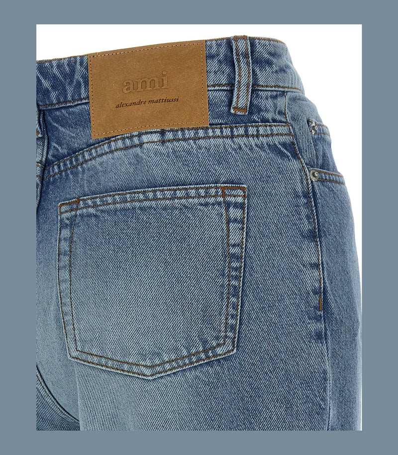 Ami Paris Jean in blue, Cotton — view 4