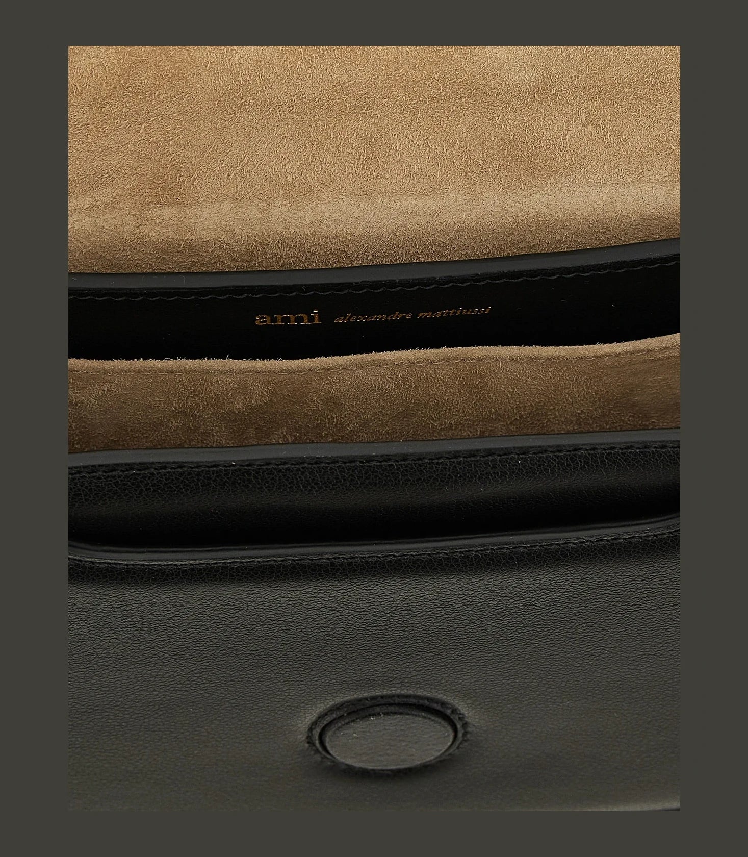 Ami Paris Shoulder Bag in black, Cow Leather — view 4