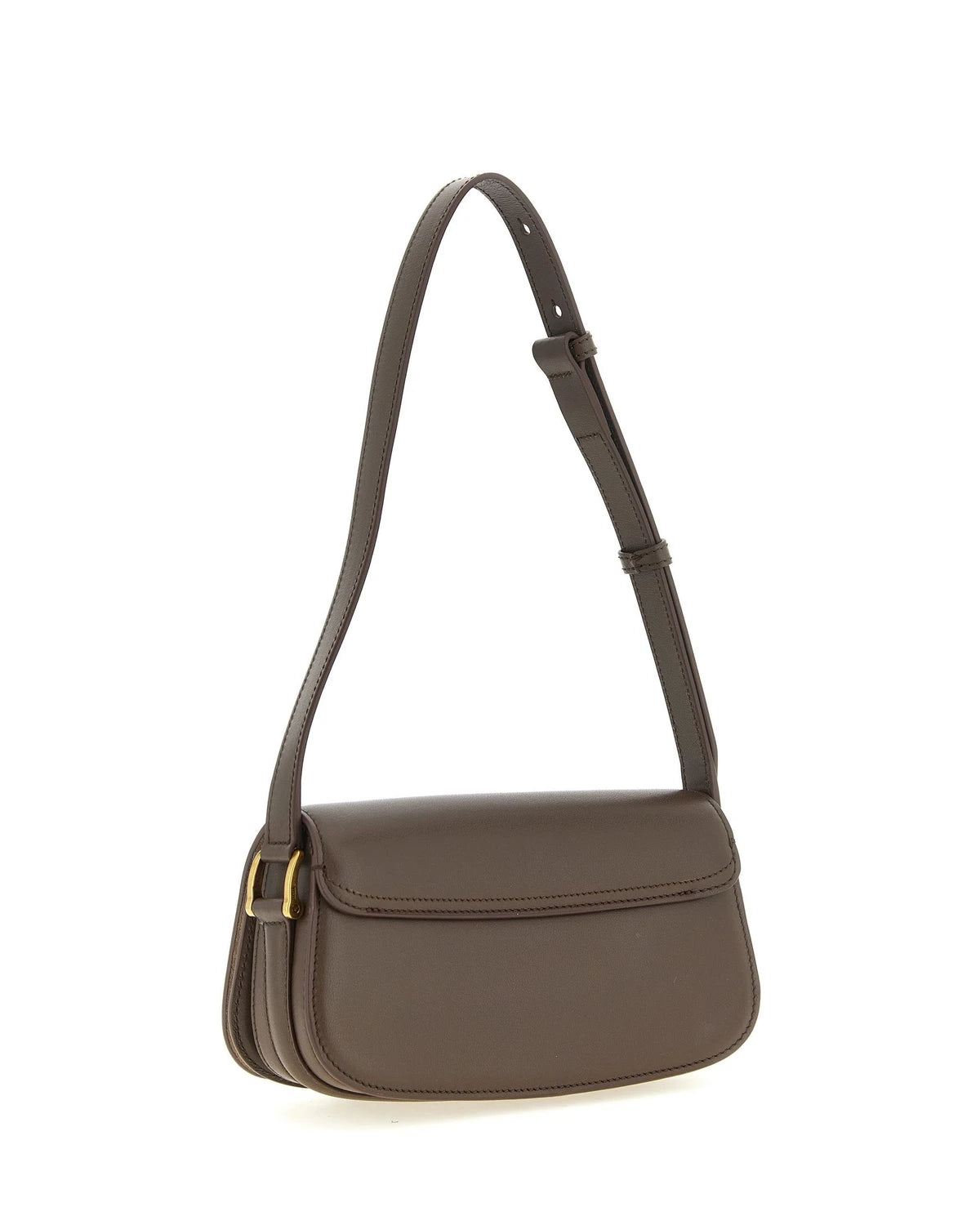 Ami Paris Shoulder Bag in brown, Cow Leather — view 2