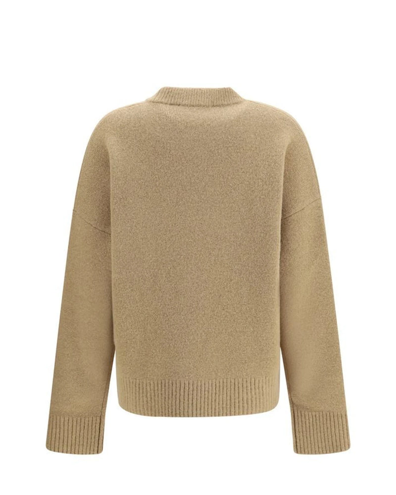Ami Paris Sweater in beige, Alpaca Vicugna — view 2