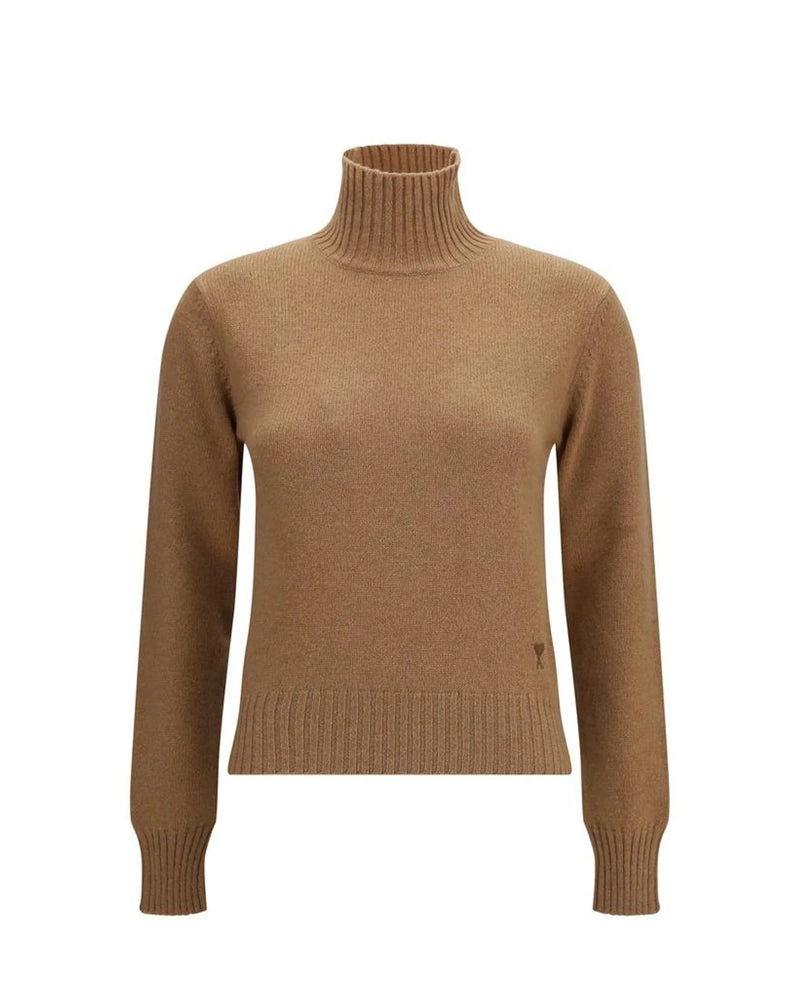 Ami Paris Sweater in brown, Kashmir