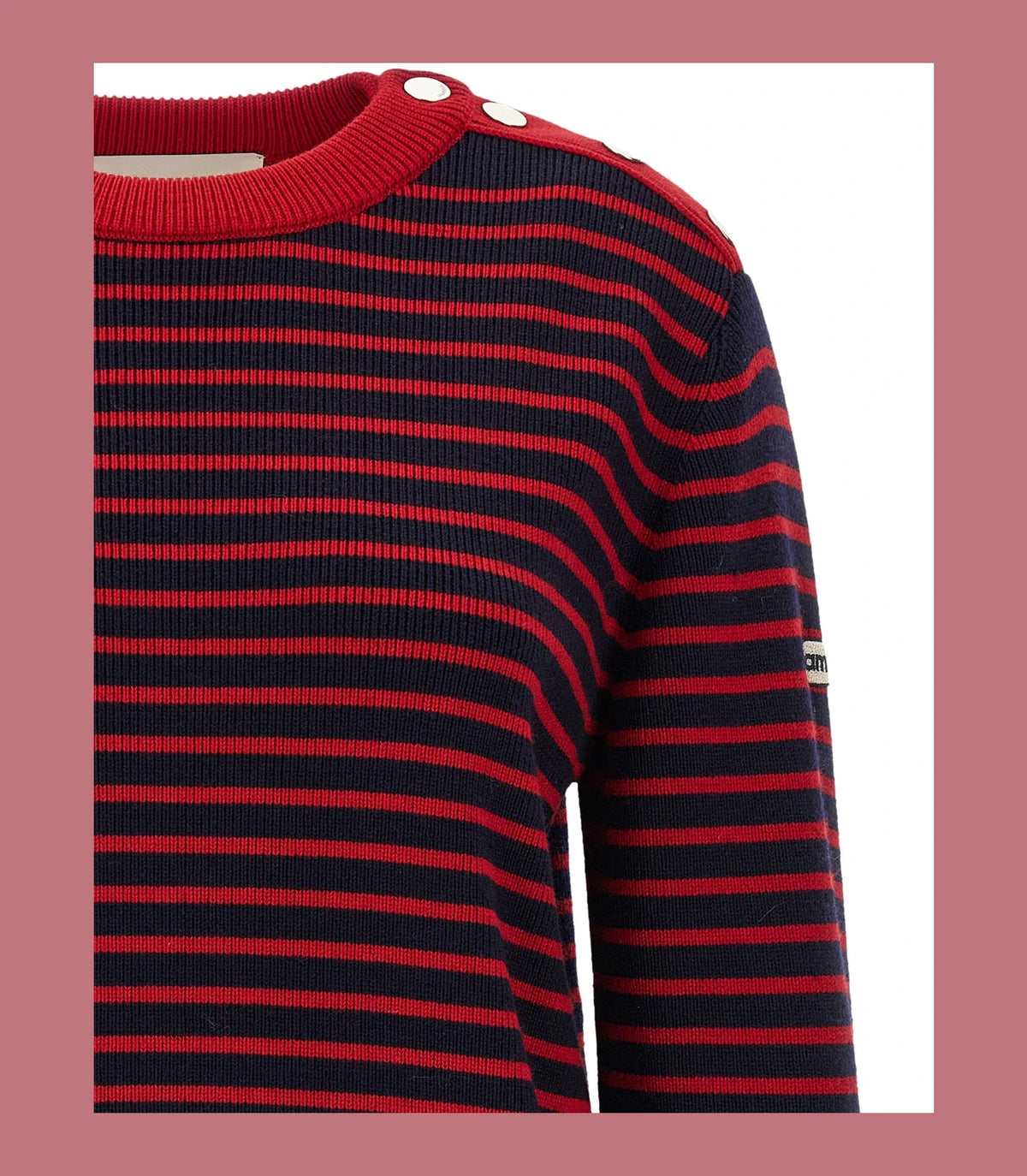 Ami Paris Sweater in multicolor, Wool — view 3