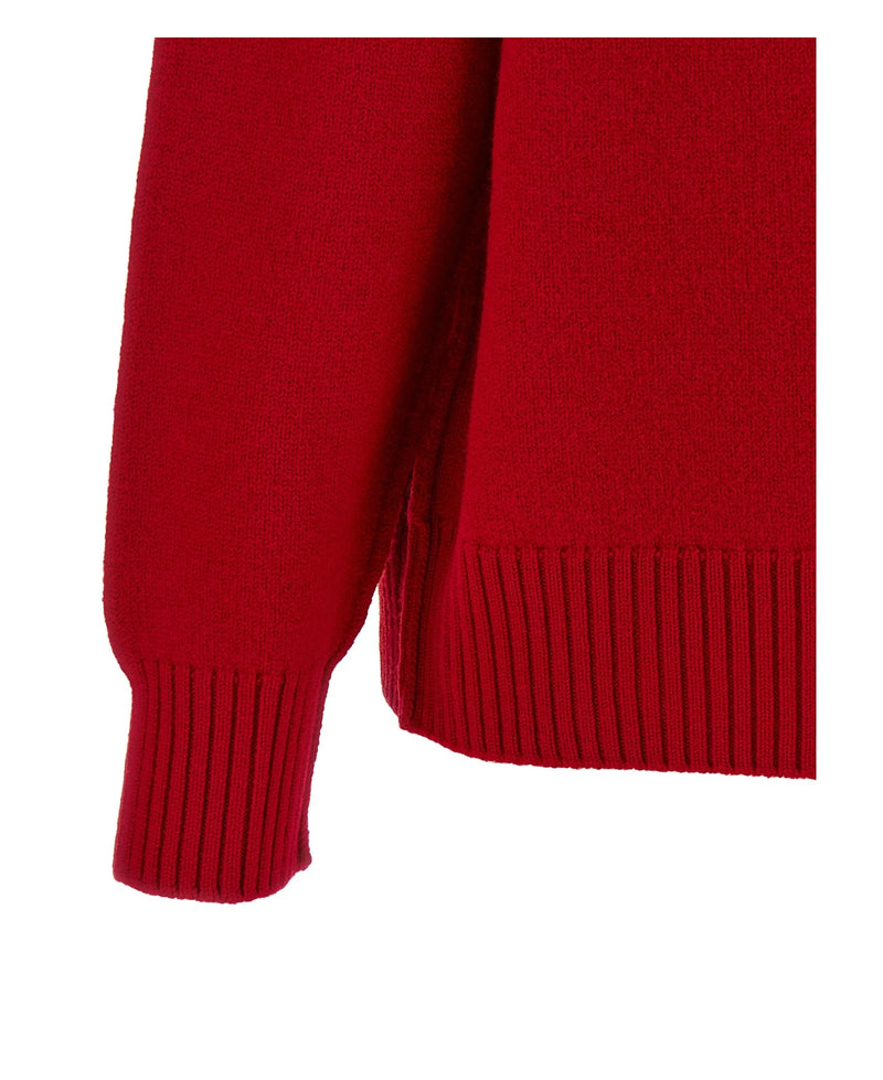 Ami Paris Sweater in red, Wool — view 4