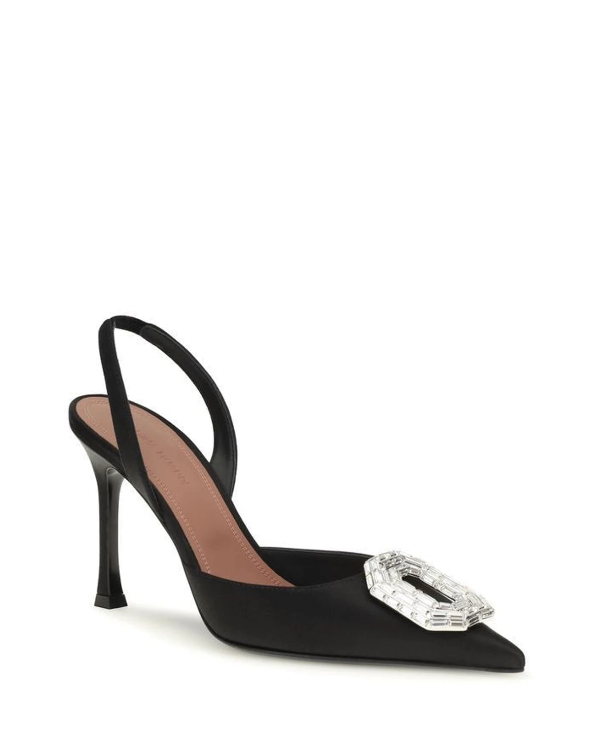 Amina Muaddi Pumps in black, Silk Satin — view 2