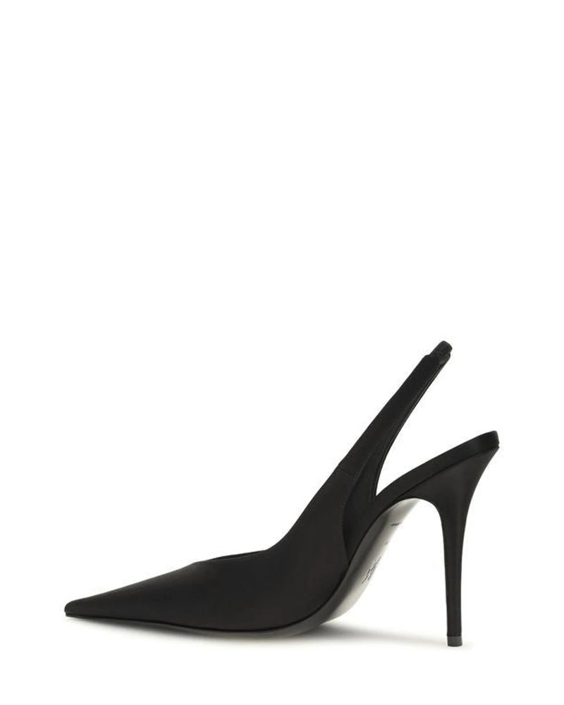 Amina Muaddi Pumps in black, Silk Satin — view 3