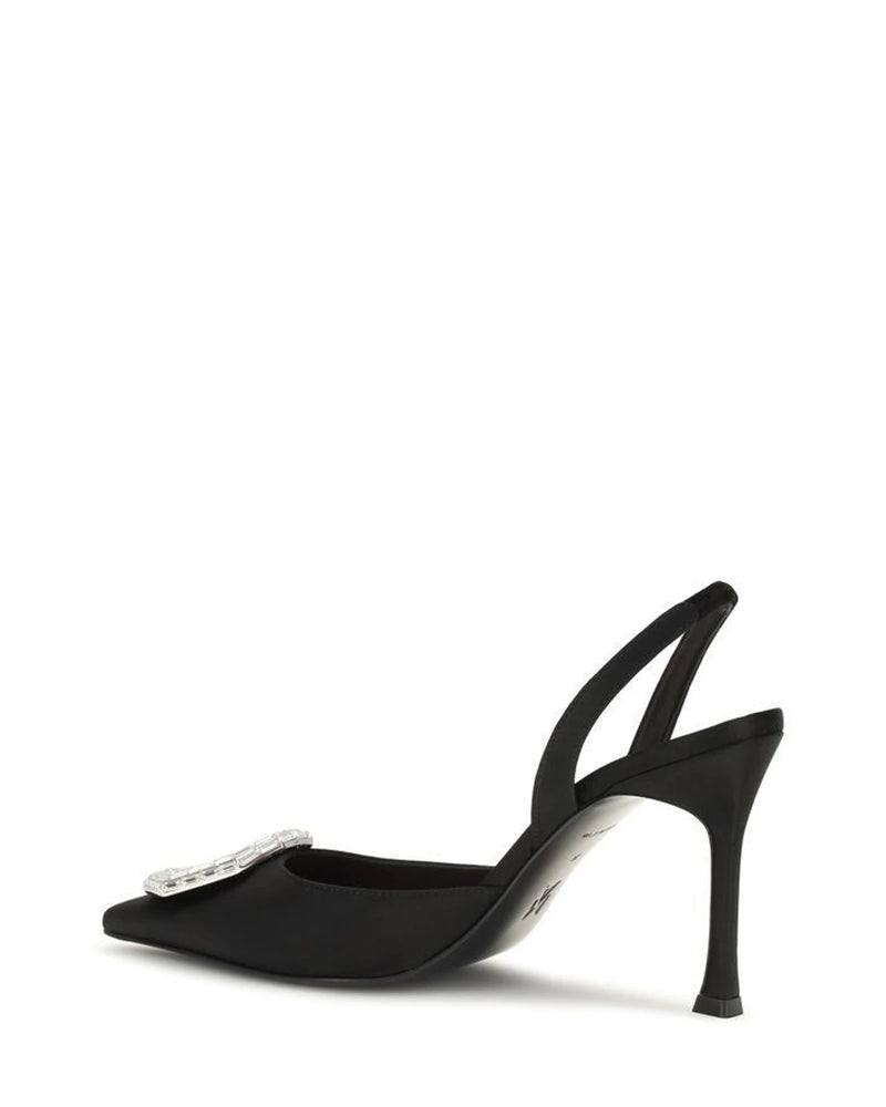 Amina Muaddi Pumps in black, Silk Satin — view 3