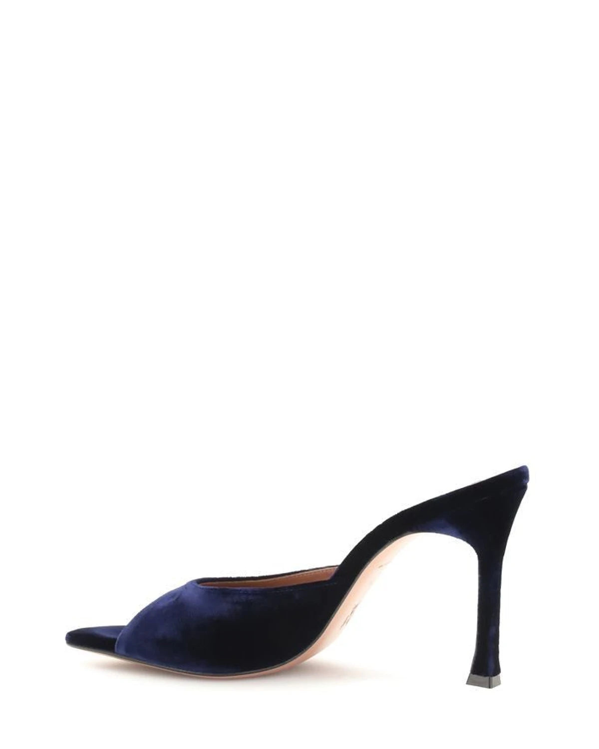 Amina Muaddi Sandals in blue, Double Velvet — view 3