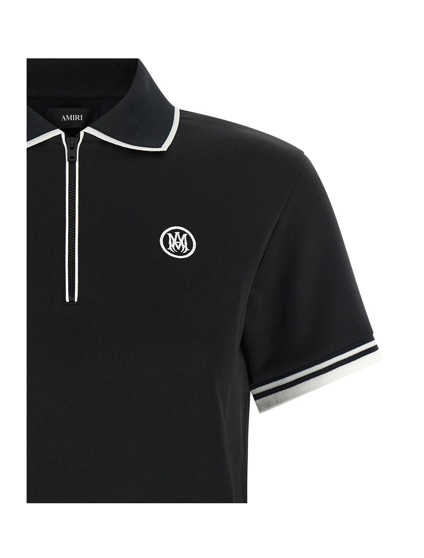 Amiri Polo in black, Polyester — view 3