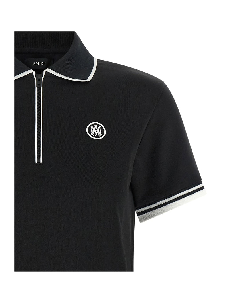 Amiri Polo in black, Polyester — view 3