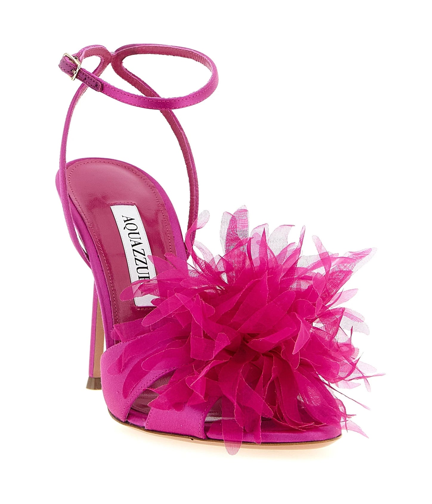 Aquazzura Textile Pink Stiletto Sandals 