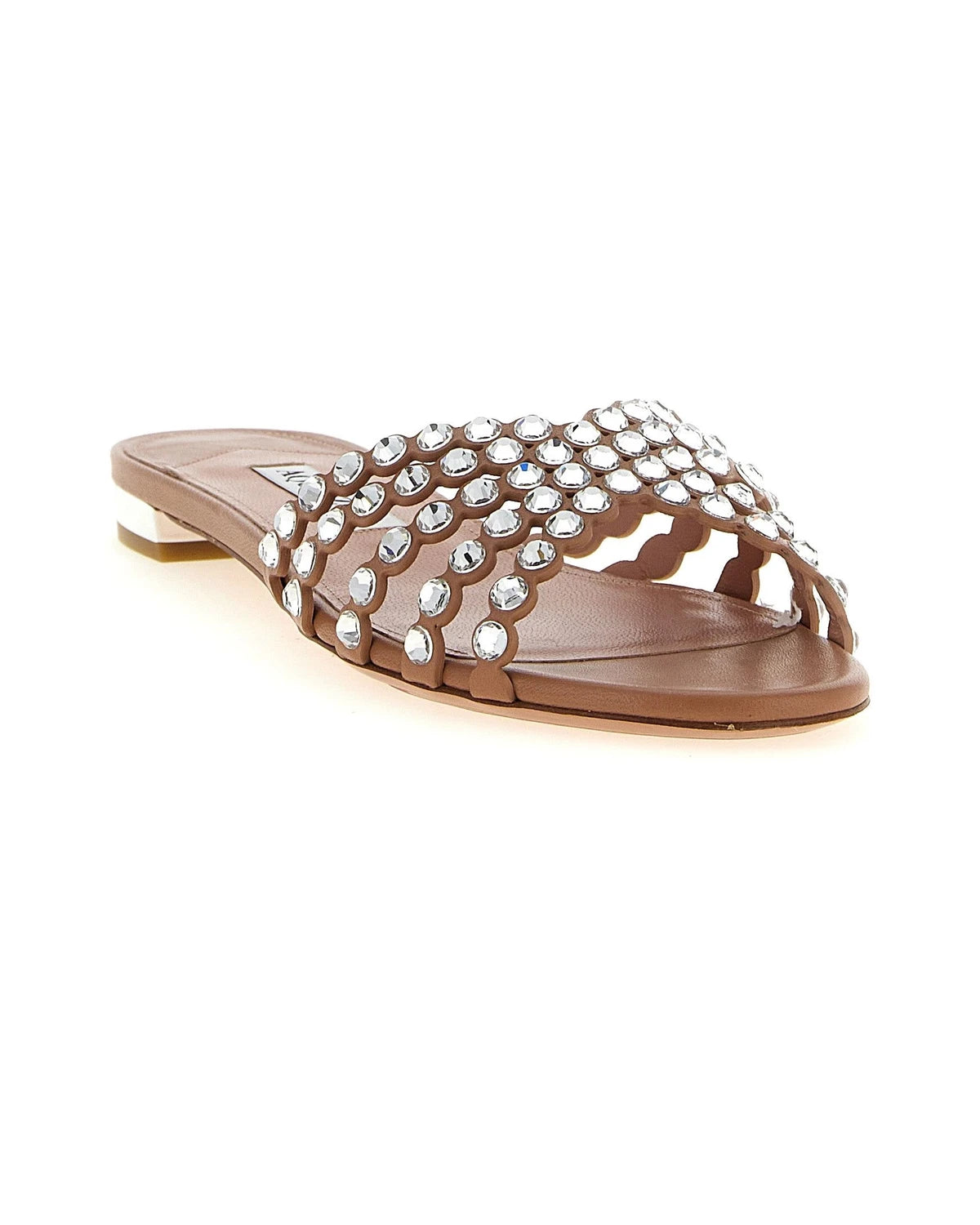 Aquazzura Slides in pink — view 2