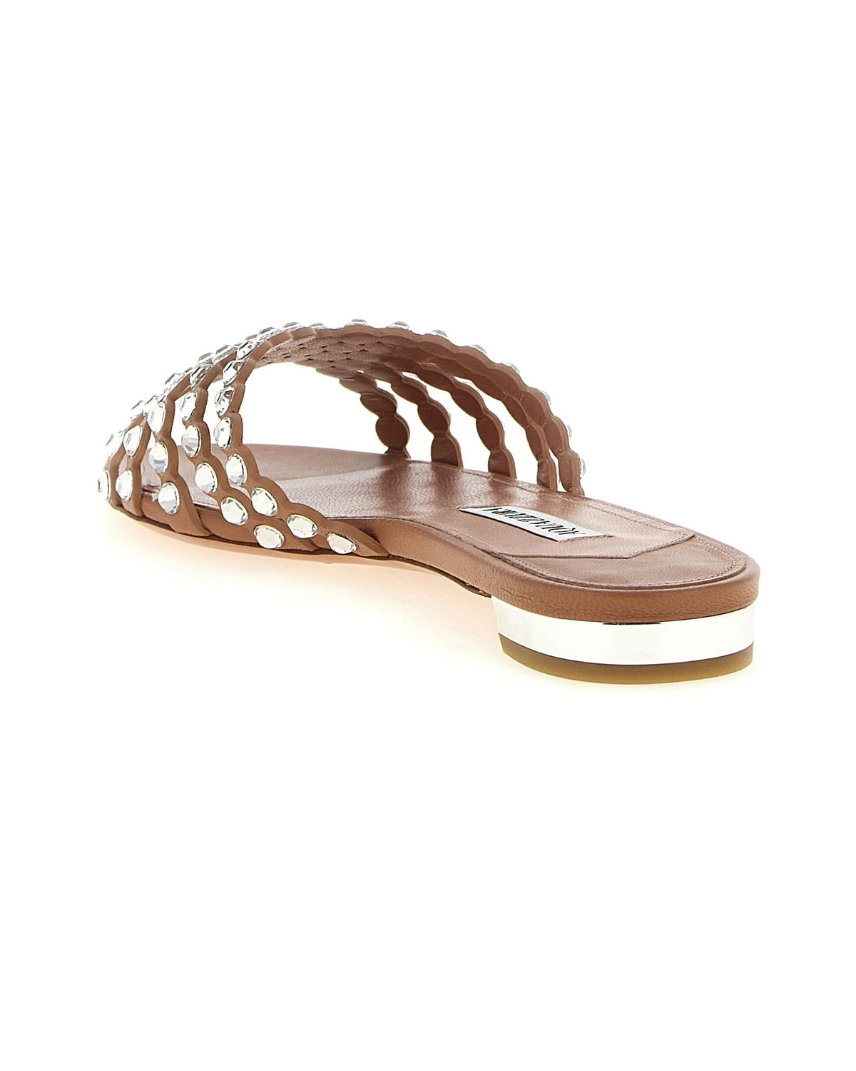 Aquazzura Slides in pink — view 3
