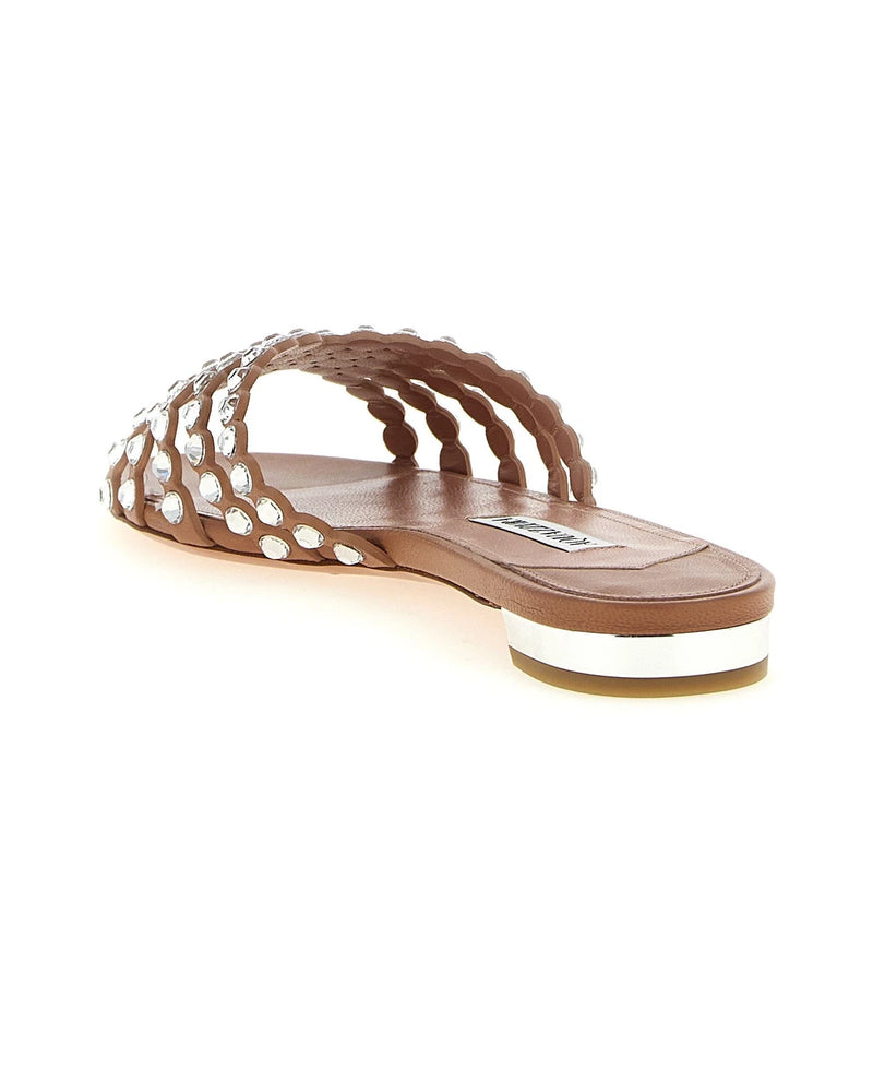 Aquazzura Slides in pink — view 3