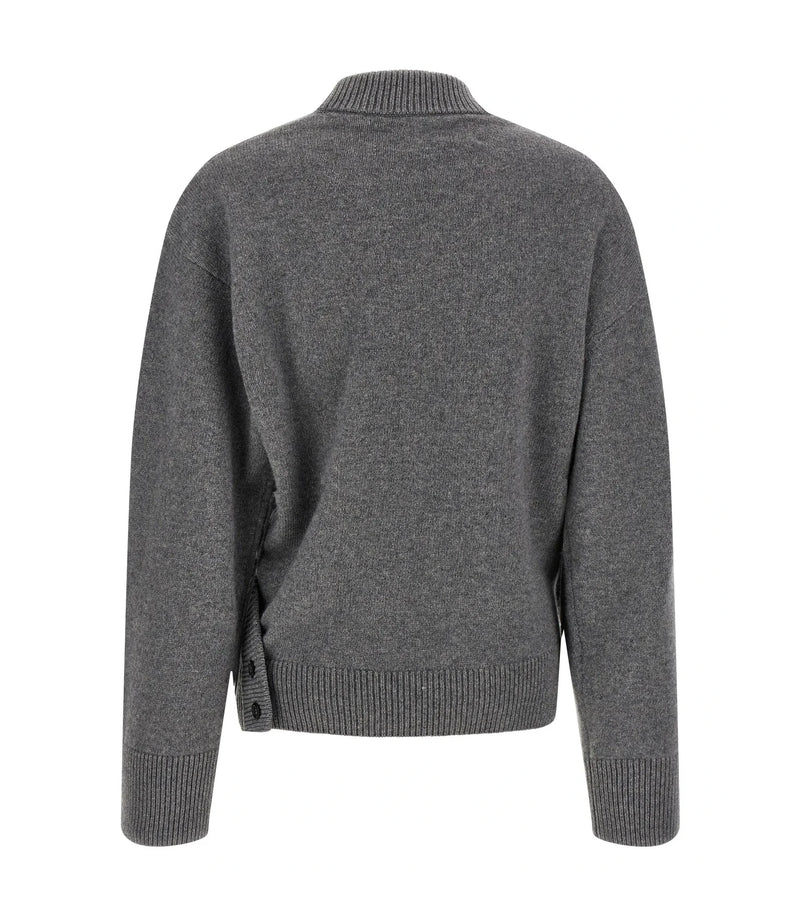 Armarium Cardigan in gray, Wool — view 2