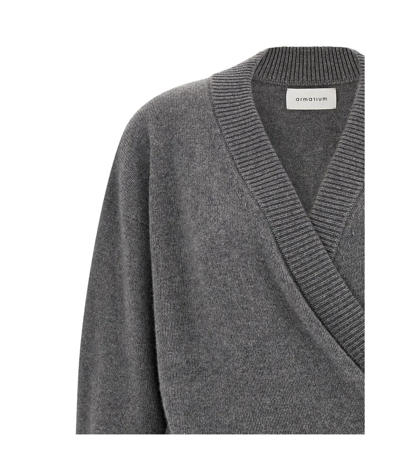 Armarium Cardigan in gray, Wool — view 3